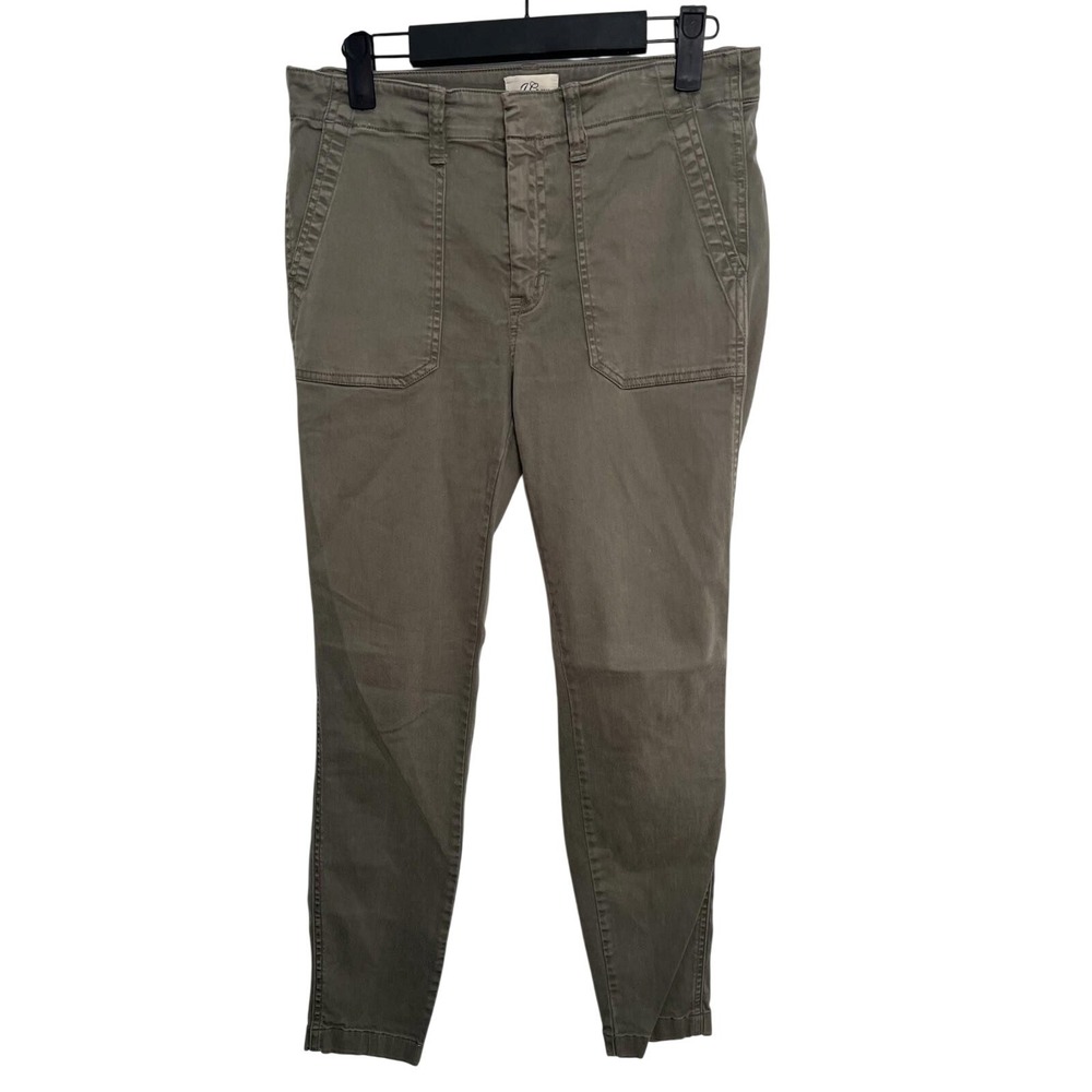 JCrew Wm S/27 Army Dark Green Cargo Utility Skinny Jeans‎ Pants Gorpcore Hiking